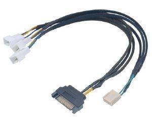 AKASA AK-CBFA06-30 FLEXA FP3S PWM DISTRIBUTION CABLE (3 FANS) SLEEVED 30CM