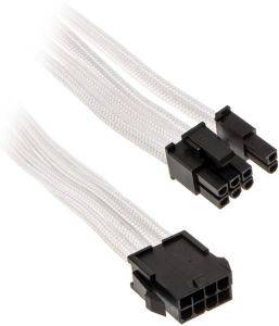 PHANTEKS 6+2-PIN PCIE EXTENSION 50CM SLEEVED WHITE