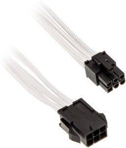PHANTEKS 6-PIN PCIE EXTENSION 50CM SLEEVED WHITE�