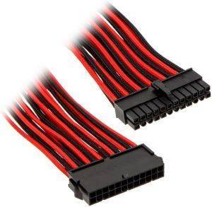 PHANTEKS 24-PIN ATX EXTENSION 50CM SLEEVED BLACK/RED