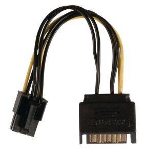 VALUELINE VLCP74200V0.15 INTERNAL POWER ADAPTER CABLE PCI EXPRESS FEMALE - SATA 15-PIN MALE 0.15M