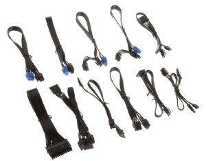 `SILVERSTONE SHORT PSU-CABLESET FOR STRIDER FLAT BLACK