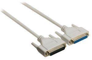 VALUELINE VLCP52110IVORY2.00 RS232 EXTENSION CABLE D-SUB 25-PIN MALE-FEMALE 2M IVORY