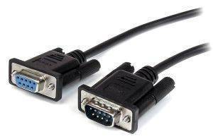 STARTECH STRAIGHT THROUGH DB9 RS232 SERIAL CABLE - M/F 1M BLACK