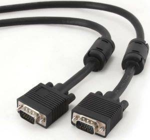 CABLEXPERT CC-PPVGA-6B PREMIUM VGA HD15M/HD15M DUAL-SHIELDED WITH 2 FERRITE CORES 1.8M BLACK