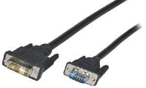 VALUELINE VLCP32100B5.00 CABLE DVI-A 12+5P MALE - VGA MALE 5M BLACK