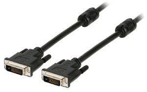 VALUELINE VLCP32000B5.00 DVI CABLE DVI-D 24+1-PIN MALE - DVI-D 24+1-PIN MALE 5M BLACK VALUELINE VLCP32000B5.00 DVI CABLE DVI-D 24+1-PIN MALE - DVI-D 24+1-PIN MALE 5M BLACK