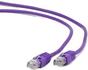 CABLEXPERT PP6-0.25M/V PURPLE FTP CAT6 PATCH CORD MOLDED STRAIN RELIEF 50U PLUGS 0.25M