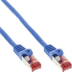 INLINE 76450B CAT6 PATCH CABLE S/FTP (PIMF) 0.5M BLUE