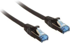 INLINE PATCH CABLE CAT.6A S/FTP (PIMF) 500MHZ BLACK 1M