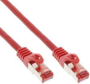 INLINE PATCH CABLE S/FTP PIMF CAT.6 250MHZ COPPER HALOGEN FREE RED 7.5M