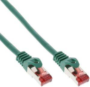 INLINE PATCH CABLE S/FTP PIMF CAT.6 250MHZ PVC COPPER GREEN 15M