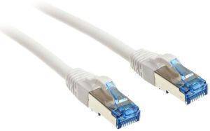 INLINE PATCH CABLE CAT.6A S/FTP (PIMF) 500MHZ WHITE 7.5M