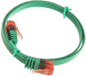 INLINE 0.5M PATCHCABLE FLAT U/UTP CAT.6 GREEN