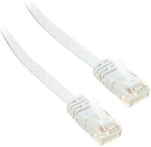 INLINE PATCH CABLE FLAT U/UTP CAT.6 1M WHITE INLINE PATCH CABLE FLAT U/UTP CAT.6 1M WHITE