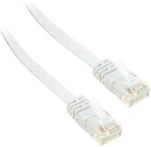 INLINE PATCH CABLE FLAT U/UTP CAT.6 1M WHITE