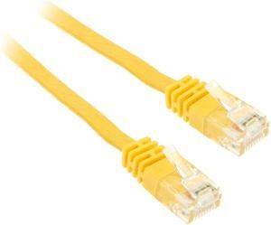 INLINE PATCH CABLE FLAT U/UTP CAT.6 1.5M YELLOW