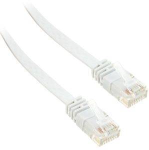 INLINE PATCH CABLE FLAT U/UTP CAT.6 3M WHITE