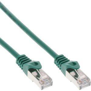 INLINE PATCH CABLE F/UTP CAT.5E GREEN 10M