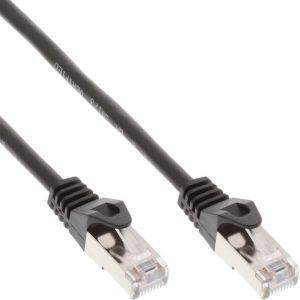 INLINE PATCH CABLE SF/UTP CAT.5E BLACK 7.5M