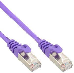 INLINE PATCH CABLE SF/UTP CAT.5E PURPLE 5M