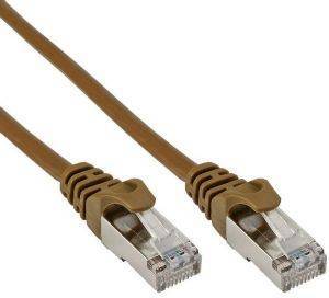 INLINE PATCH CABLE SF/UTP CAT.5E BROWN 5M