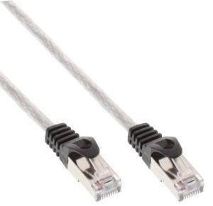 INLINE PATCH CABLE SF/UTP CAT.5E TRANSPARENT 5M