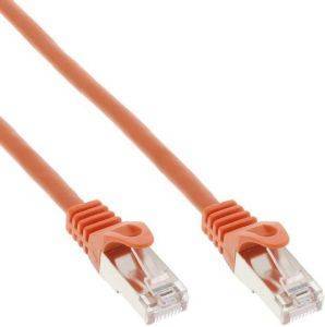 INLINE PATCH CABLE SF/UTP CAT.5E ORANGE 7.5M