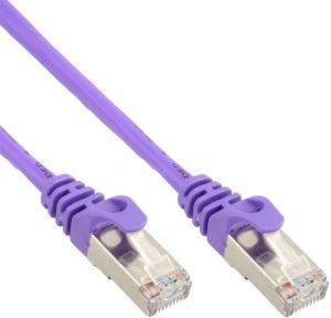 INLINE PATCH CABLE SF/UTP CAT.5E PURPLE 7.5M