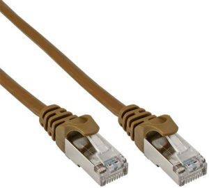 INLINE PATCH CABLE SF/UTP CAT.5E BROWN 7.5M