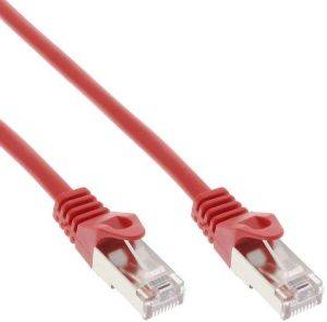 INLINE PATCH CABLE F/UTP CAT.5E RED 10M