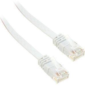 INLINE PATCH CABLE FLAT U/UTP CAT.6 7M WHITE