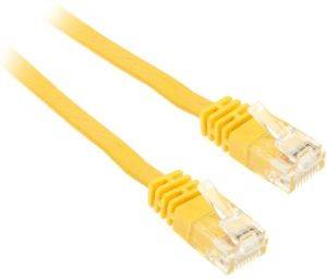 INLINE PATCH CABLE FLAT U/UTP CAT.6 7M YELLOW