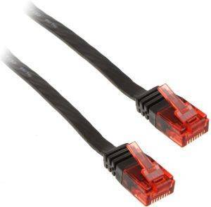 INLINE PATCH CABLE FLAT U/UTP CAT.6 10M BLACK