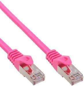 INLINE PATCH CABLE SF/UTP CAT.5E PINK 20M