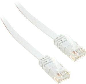 INLINE PATCH CABLE FLAT U/UTP CAT.6 15M WHITE