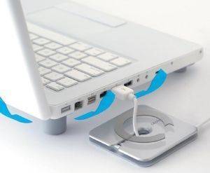 BLUE LOUNGE SILVER NOTEBOOK KIT COOL FEET + CABLEYOYO