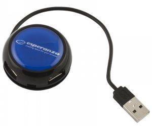 ESPERANZA EA135B YOYO 4-PORT HUB USB 2.0 BLUE