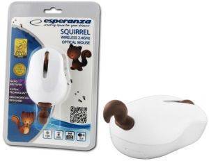 ESPERANZA EM124S WIRELESS 3D OPTICAL MOUSE 2.4GHZ SQUIRREL ESPERANZA EM124S WIRELESS 3D OPTICAL MOUSE 2.4GHZ SQUIRREL