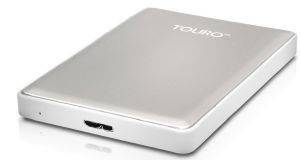   HGST TOURO S 500GB HIGH-PERFORMANCE ULTRA-PORTABLE DRIVE USB3.0 SILVER