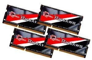 RAM G.SKILL F3-1333C9Q-32GRSL 32GB (4X8GB) SO-DIMM DDR3 1333MHZ RIPJAWS QUAD CHANNEL KIT