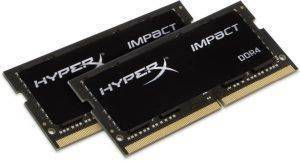 RAM HYPERX HX424S14IBK2/32 32GB (2X16GB) SO-DIMM DDR4 2400MHZ HYPERX IMPACT BLACK DUAL KIT RAM HYPERX HX424S14IBK2/32 32GB (2X16GB) SO-DIMM DDR4 2400MHZ HYPERX IMPACT BLACK DUAL KIT