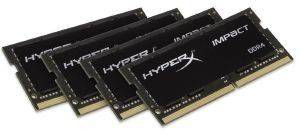 RAM HYPERX HX424S15IBK4/32 32GB (4X8GB) SO-DIMM DDR4 2400MHZ HYPERX IMPACT QUAD KIT