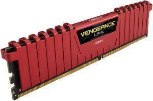 RAM CORSAIR CMK8GX4M1A2666C16R VENGEANCE LPX RED 8GB DDR4 2666MHZ