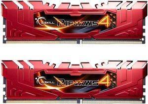 RAM G.SKILL F4-2800C16D-8GRR 8GB (2X4GB) DDR4 2400MHZ RIPJAWS 4 RED DUAL CHANNEL KIT
