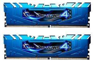RAM G.SKILL F4-3000C15D-8GRBB 8GB (2X4GB) DDR4 3000MHZ RIPJAWS 4 BLUE DUAL CHANNEL KIT RAM G.SKILL F4-3000C15D-8GRBB 8GB (2X4GB) DDR4 3000MHZ RIPJAWS 4 BLUE DUAL CHANNEL KIT