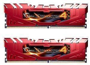 RAM G.SKILL F4-2400C15D-16GRR 16GB (2X8GB) DDR4 2400MHZ RIPJAWS 4 RED DUAL CHANNEL KIT