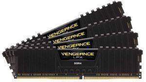 RAM CORSAIR CMK32GX4M4B3333C16 VENGEANCE LPX BLACK 32GB (4X8GB) DDR4 3333MHZ QUAD KIT