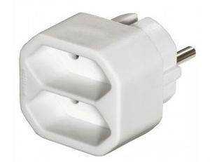 HAMA 47631 2-WAY MULTI-PLUG WHITE 2PCS