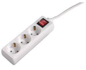 HAMA 47751 3WAY DISTRIBUTION PANEL ΜΕ ΔΙΑΚΟΠΤΗ WHITE HAMA 47751 3WAY DISTRIBUTION PANEL ΜΕ ΔΙΑΚΟΠΤΗ WHITE
